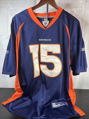 Camiseta cosida en el campo de los Denver Broncos Tim Tebow Reebok nueva sin etiquetas unisex talla 54 Foto 1 de 4