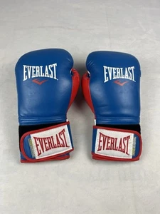 Boxhandschuhe 16oz ohne Schnürung PowerLock Everlast rot weiß blau - Bild 1 von 7