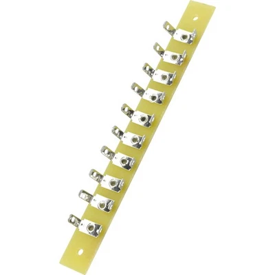 TRU COMPONENTS Lötleiste einreihig Polzahl Gesamt 10 Epoxyd (L x B x H) 100 ...