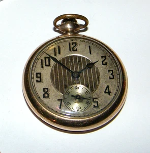Vintage 1928 Elgin 7 Jewel Grade 291 Pockwatch in a Duber 10K GF case - Running - Bild 1 von 8