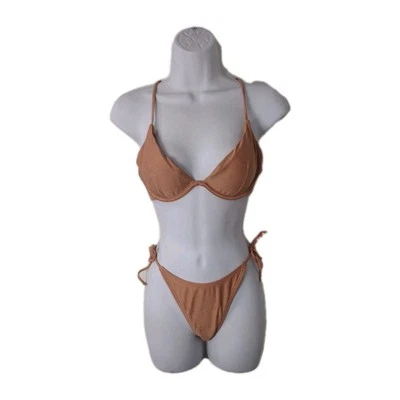 DAMSEL Bikini California Peach Crossback Womens LARGE - Image 1 of 4