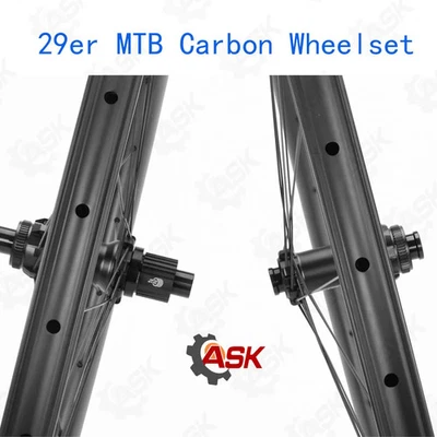 Juego de ruedas de carbono 29er MTB Mountain Bike UD mate 30x30 30x33 mm ruedas tubeless Foto 1 de 4