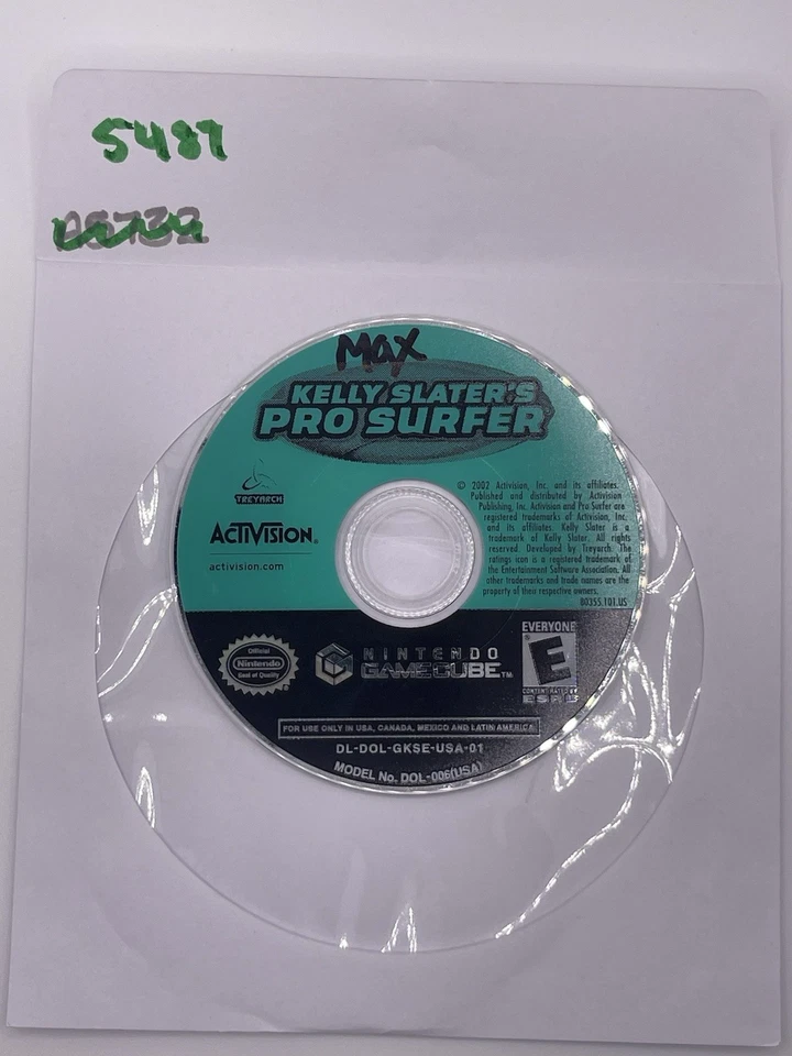 Kelly Slater's Pro Surfer Nintendo GameCube 2002 только диск - без отслеживания #5487 - Изображение 1 из 1