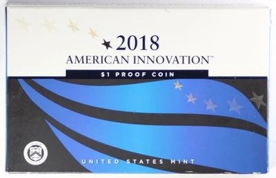 2018 US Mint $1 Proof Coin American Innovation w/ COA and in OGP - Image 1 of 3