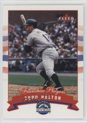 2002 Fleer Franchise Players Gold Back Todd Helton #10 HOF - Image 1 of 2