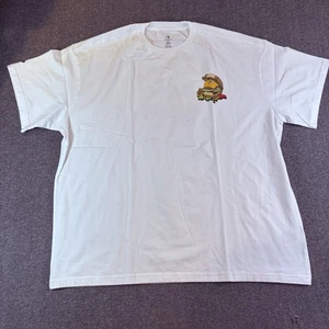 - Converse Burger T-Shirt Herren XL weiß Grafik Tee Cheeseburger Rundhals Fun - Bild 1 von 7