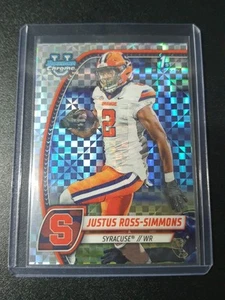 Justus Ross-Simmons - Bowman University 2024 - Syracuse - 1st Bowman - X-Fractor - Bild 1 von 2