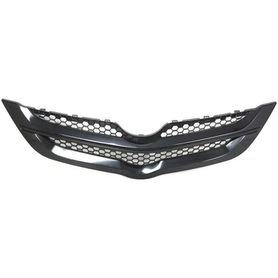 Grille For 2007-2008 Toyota Yaris Sedan Upper Textured Black Plastic - Image 1 of 4