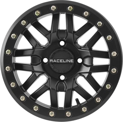 Raceline Ryno Beadlock Front/Rear Wheel - 15x7 - 5+2 Offset - 4/156 - Black 15x7 Foto 1 de 4
