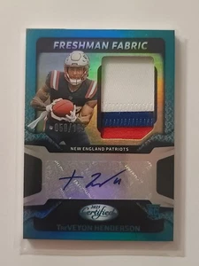 2025 Certified Freshman Fabric Jersey Autograph TreVeyon Henderson RC 58/199 - Picture 1 of 2