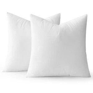 MIULEE 17x17 Pillow Inserts Set of 2, Square Decorative Throw Pillow Premium ... - Picture 1 of 6