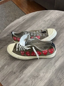 Talla 8.5 - Converse Comme des Garçons Play x Chuck 70 Top Bajo Multi Corazón - Imagen 1 de 11