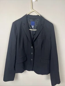 Giacca blazer donna J Crew nero misto lana tg 12 professionale classico - Foto 1 di 6