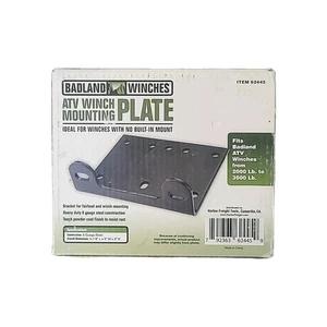 ATV Winch Mounting Plate Badland Winches 62445, 5-7/8" x 5" x 2", 6 Gauge Steel - Picture 1 of 8
