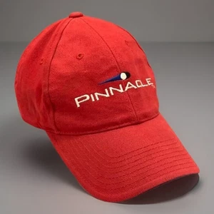 Pinnacle Hat Golf VTG Retro Adult Adjustable Y2K PGA Red White Gift Prep Golfing - Picture 1 of 12