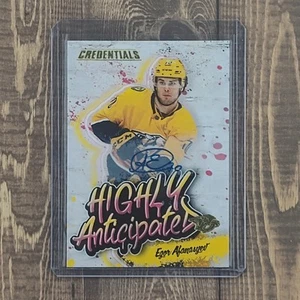 2023-24 Upper Deck Credentials #HA-16 Egor Afanasyev Highly Anticipated Auto - Bild 1 von 2