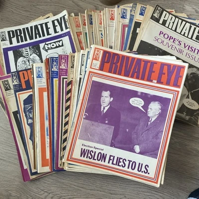 Private Eye Magazines.1964-1986.  Bundle of 92 issues. 1960’s-14/70’s-48/80’s-30 - Image 1 of 4