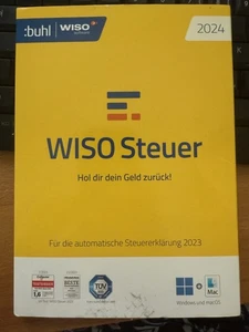 Wiso Steuer 2024 (Steuererklärung 2023) DVD Mac & Windows - Zdjęcie 1 z 2