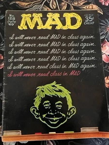 Revista Mad Nº 128 Vintage JULIO 1969 ~ "Nunca volveré a leer loco en clase" - Imagen 1 de 6