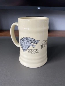 GAME OF THRONES Mug House Of Stark Ceramic Stein Tankard, Winter Is Coming. - Picture 1 of 6