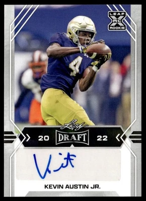 2022 Leaf Draft Autographs Kevin Austin Jr. Auto Notre Dame Fighting Irish - Image 1 of 2