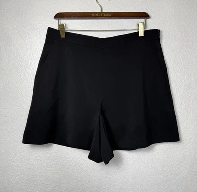 New Banana Republic A Line Soft Shorts Women’s 12 Black Stretch Preppy Academia - Image 1 of 4