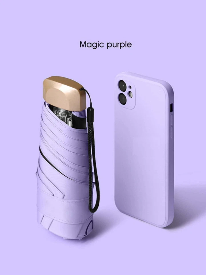 Mini Capsule Umbrella Windproof Anti-uv Sun /rain Folding Small Pocket Umbrellas