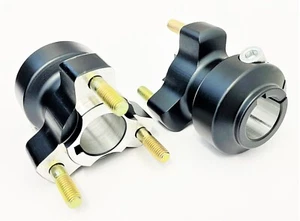 Set of Black 25mm x 62mm Cadet Kart Rear Hubs - Picture 1 of 3