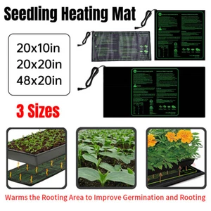 Waterproof Seedling Heating Mat Heat Pad & Temperature Controller Thermostat - Picture 1 of 12