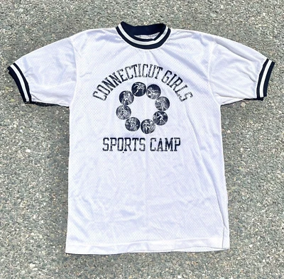 Vintage Champion UCONN Connecticut Girls Sports Retro 80s Jersey Shirt Size S - Image 1 of 4