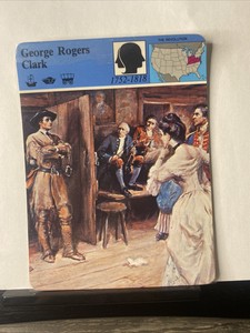 1979 panarizon george rogers clark  card laminated 