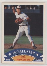 1988 Score Wax Box Bottom All-Star Box Bottoms Cal Ripken Jr #5 HOF