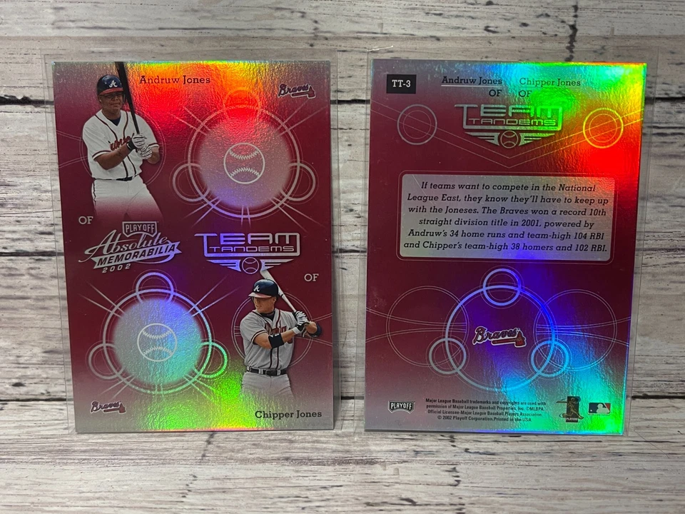 2002 Absolute Team Тандемы Спектр #TT3 Чиппер Джонс Эндрю Джонс - Изображение 1 из 1