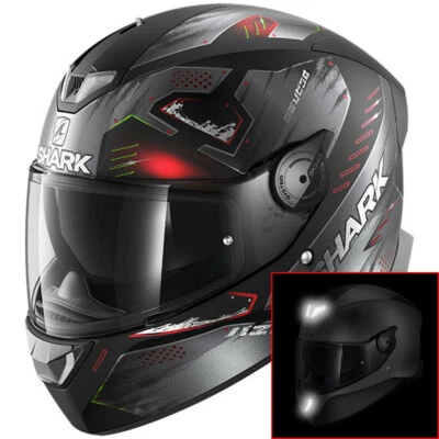 Integral Helm Shark Skwal 2 Venger Schwarz Matte Black Anthrazit Rot Größe M - Bild 1 von 3