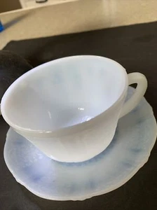 Vintage Monax Depression Glass Cup & Saucer American Sweetheart - Picture 1 of 5