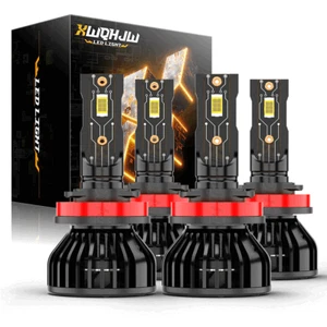 For Buick LaCrosse 2005 2006 2007 - 4PC 6000K LED Headlight Bulb High + Low Beam - Picture 1 of 11