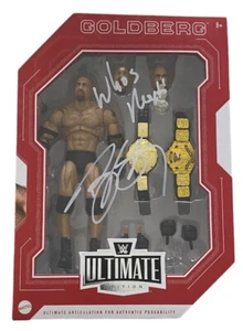 JSA SIGNED Goldberg MATTEL WWE ULTIMATE FIGURE WITH PROTECTOR CASE AUTOGRAPHED - Picture 1 of 1