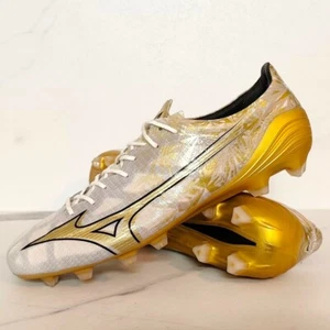 Mizuno Alpha Elite FG White Gold P1GA246250UK 12 US 13 EU 47 - Picture 1 of 6