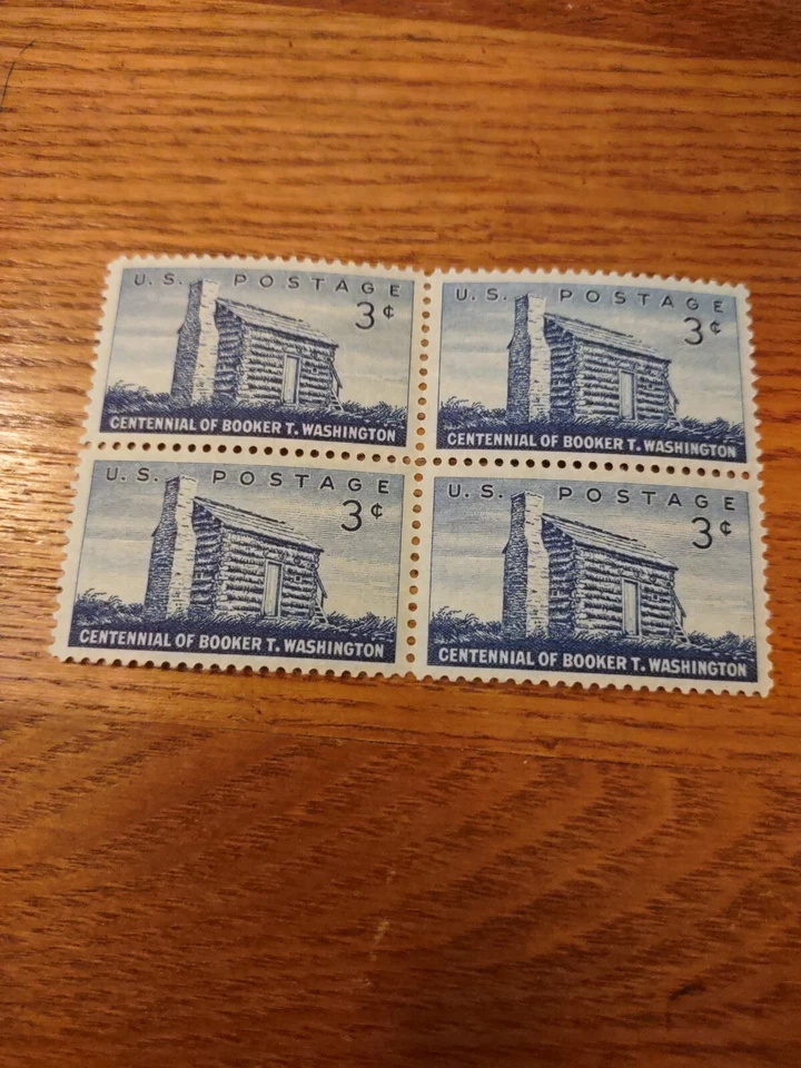 USA 1956 Sc1074 1 block mnh Washington, black educator - Image 1 of 1