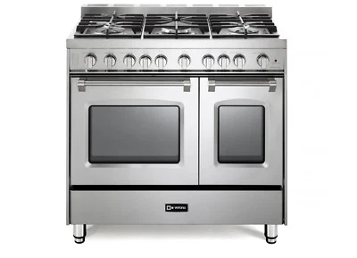 Verona Prestige VPFSGG365DSS 36" Todo Gas Horno Doble 5 Quemadores Inoxidable  Foto 1 de 4