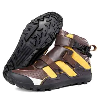 Botas de montar profesionales de motocicleta para hombre al aire libre antideslizantes zapatos de crosscountry Foto 1 de 4