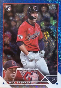 2023 Topps Series 2 #453 Will Brennan RC Blue Foil Parallel #/999 Guardians - Picture 1 of 5