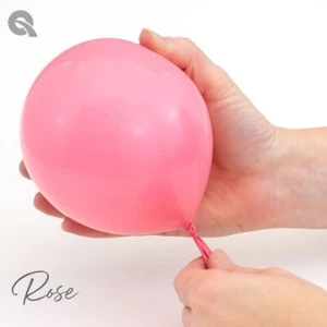 16" Solid Rose Latex Balloons - Pink Qualatex Party Supplies - 50 ct - Picture 1 of 1