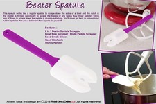 Beater Spatula and Paddle Scraper for Food Stand Mixer | 2 in 1 |Cake Decorating