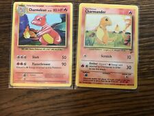 Pokémon charmeleon/charmander 1st edition set 