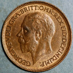 Great Britain Farthing 1929 George V KM# 825 - Picture 1 of 2