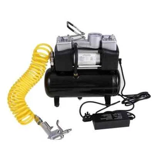 Portable Silent Oil-Free Air Compressor Air Compressor Car Tire Inflator Pump - Picture 1 of 30