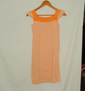 Gymboree Cherry Baby Size 12 Girls Dress Striped Orange White Vintage 2008 - Picture 1 of 7