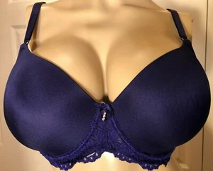 SMART & SEXY 40DD Dark Purple 40 DD Underwire Lined SA757 Signature Lace Bra - Picture 1 of 6