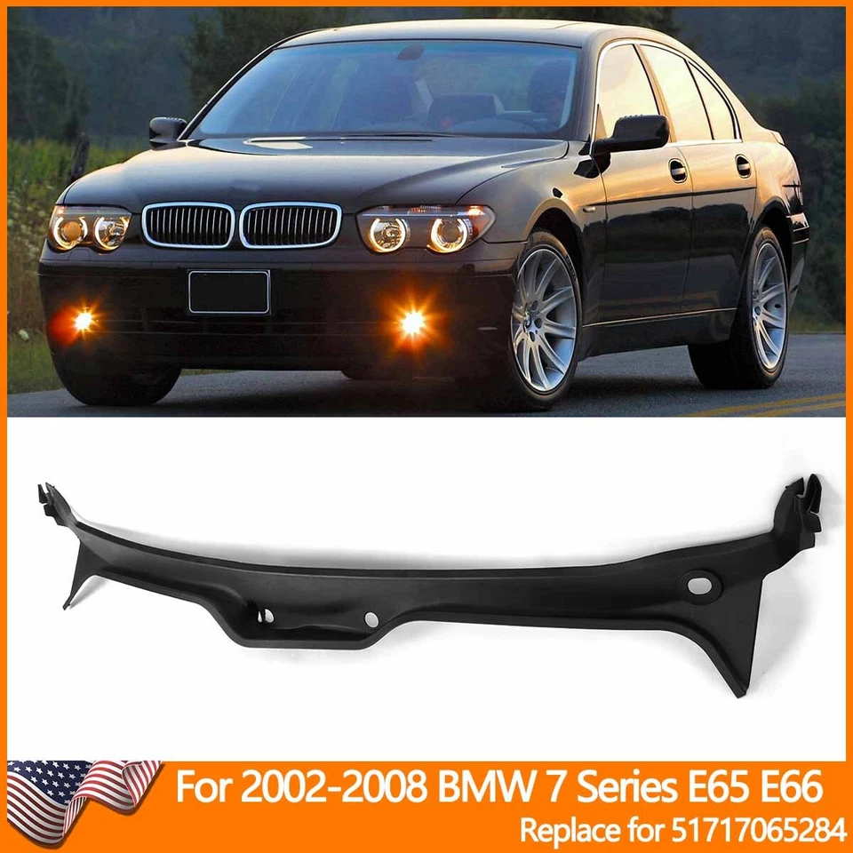 For 2002-2008 BMW 7 Series E65 E66 745i 750i 760i Windshield Cowl Cover Panel - Image 1 of 4